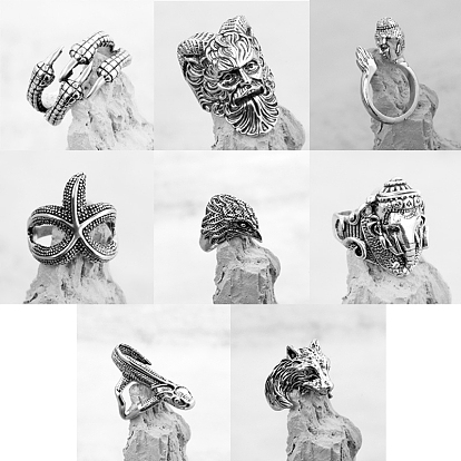 Регулируемые кольца-манжеты из ретро-сплава для мужчин