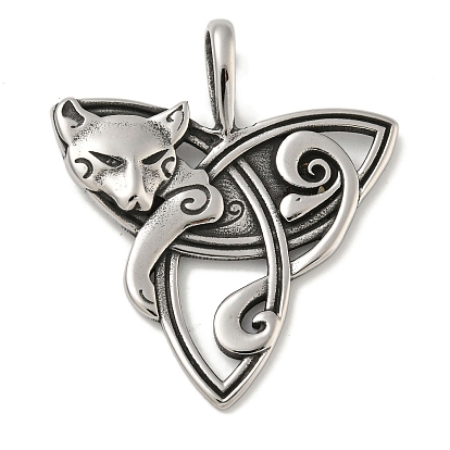 316 хирургические подвески из нержавеющей стали, узел «тройник» с подвеской в виде лисы