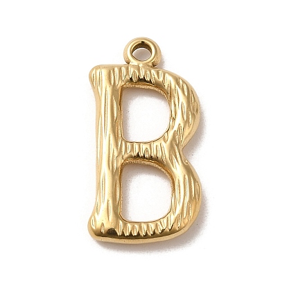 304 Edelstahl Anhänger, Buchstabe B Charme