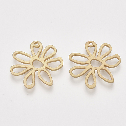Alloy Open Back Bezel Pendants, For DIY UV Resin, Epoxy Resin, Pressed Flower Jewelry, Flower
