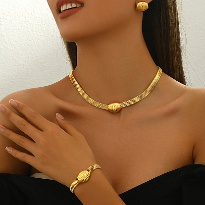 Роскошные латунные браслеты, серьги и ожерелья для женских свадебных платьев, аксессуары