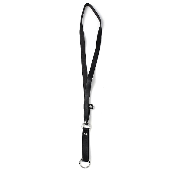 PU Leather Camera Shoulder Straps, with Iron Finding