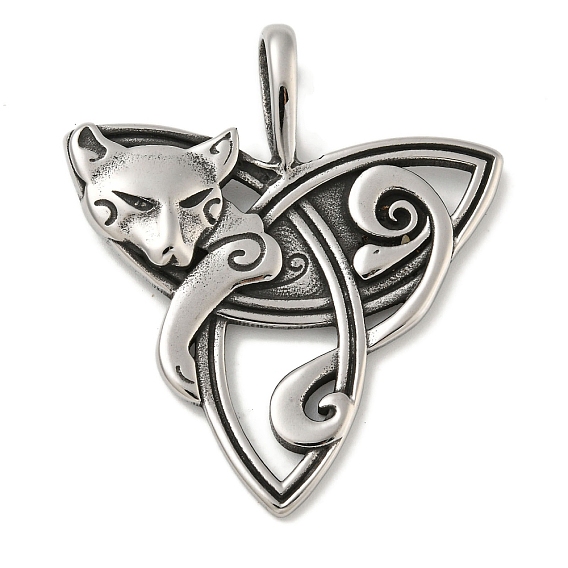 316 хирургические подвески из нержавеющей стали, узел «тройник» с подвеской в виде лисы