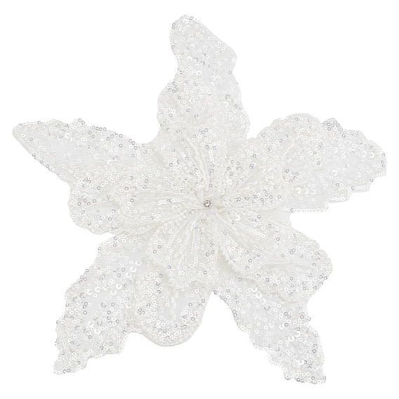 Аппликации из пластиковых искусственных жемчужин и блесток, аксессуары для цветочного орнамента из органзы