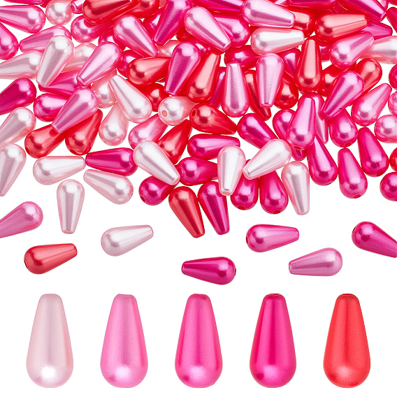 150шт 5 цвета бусины из АБС-пластика, слеза