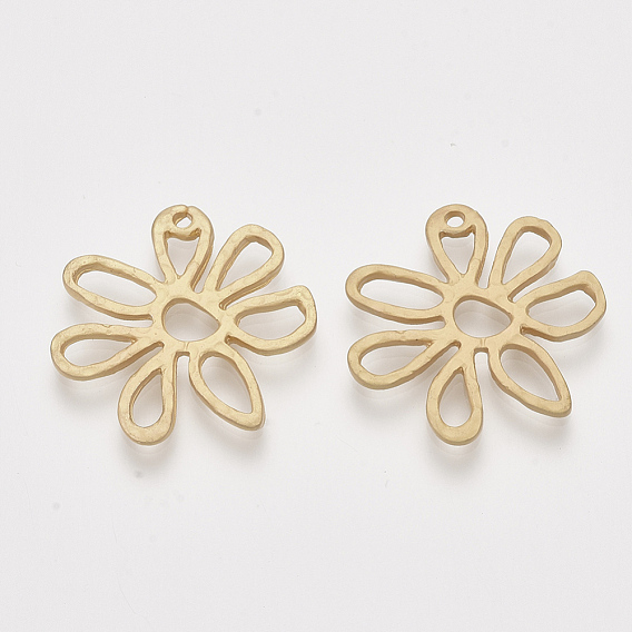 Alloy Open Back Bezel Pendants, For DIY UV Resin, Epoxy Resin, Pressed Flower Jewelry, Flower