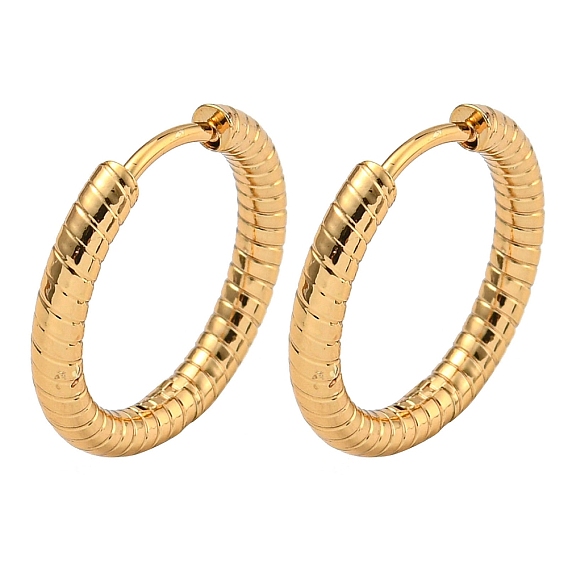 Вакуумное покрытие pvd 202 серьги-кольца из нержавеющей стали с 304 штифтами из нержавеющей стали для женщин