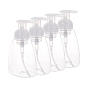 BENECREAT 300ml Clear Plastic Foaming Pump Soap Bottles Refillable Foaming Soap Dispensers Pump Bottles for DIY Liquid Soap Dish Soap Kitchen and Bathroom