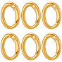 6шт. стойка покрытие латунные пружинные затворные кольца, овальные, без свинца и без кадмия, долговечный