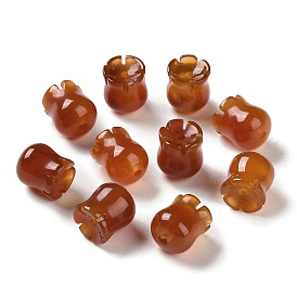 Natural Carnelian(Dyed & Heated) Beads, Flower