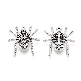 Сплавочные подвески тибетского стиля, паук, без кадмия и без свинца