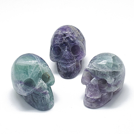 Natural/Synthetic Gemstone Display Decorations, Skull