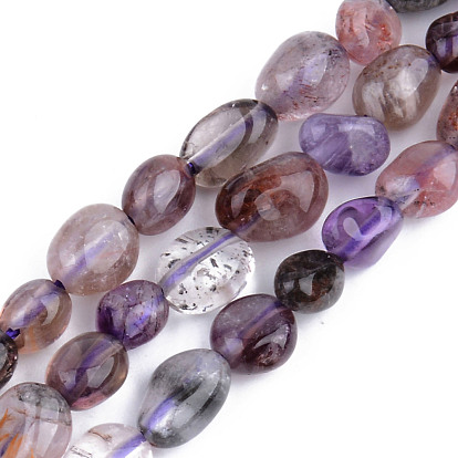Natürlichen Amethyst Perlen Stränge, getrommelt Stein, Nuggets