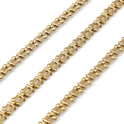 304 Полужесткие прямоугольные цепочки из нержавеющей стали, ионное покрытие (ip), пайки, с катушкой