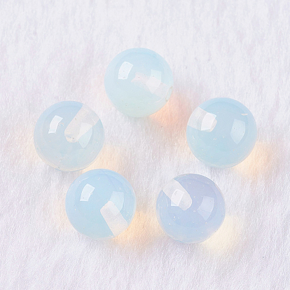 Opalite Beads, Half Drilled, Round