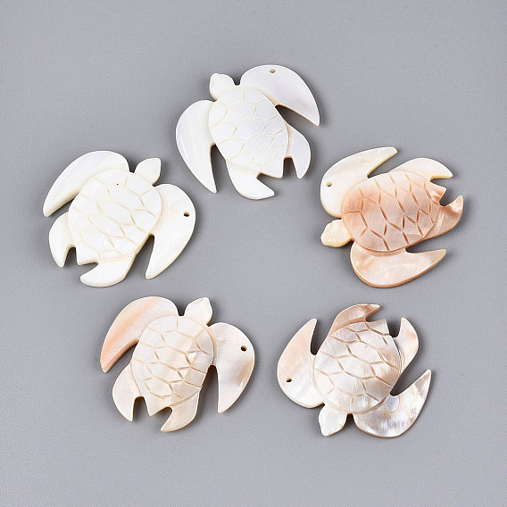 Резные подвески из натуральных пресноводных ракушек, прелести черепахи