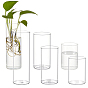 6шт 3 стиль колонна стеклянная ваза украшения, для украшения свадьбы в домашнем офисе