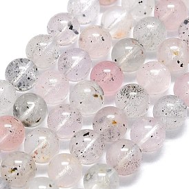 Perles naturelles de perles de lépidolite, ronde