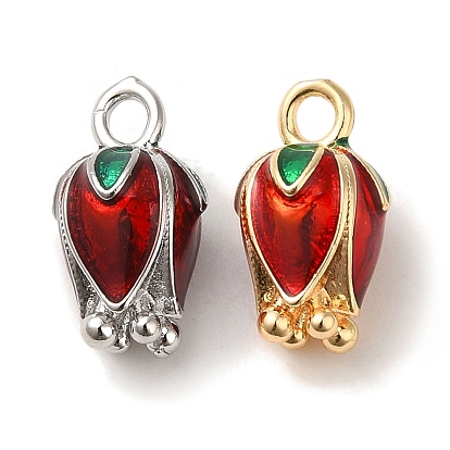 Латунь эмаль прелести, без кадмия, без никеля и без свинца, очарование цветочного бутона