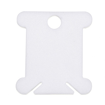 Plastic Thread Winding Boards, Floss Bobbins, for for Cross Stitch Embroidery Cotton Thread Craft DIY Sewing Storage, Bone