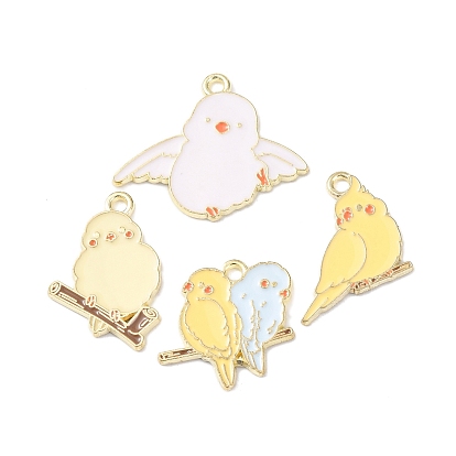Подвески из эмали и сплава, амулеты птиц