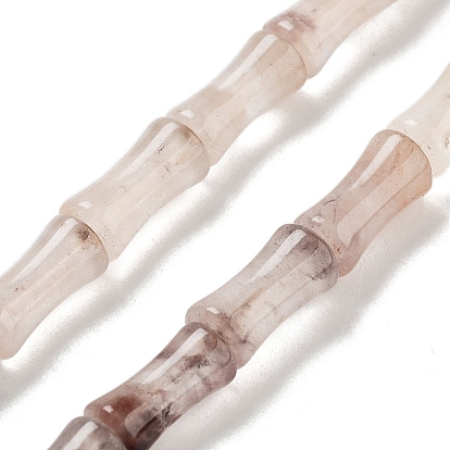 Натуральный лепидолит / пурпурный слюдяный камень бисер пряди, бамбук совместное