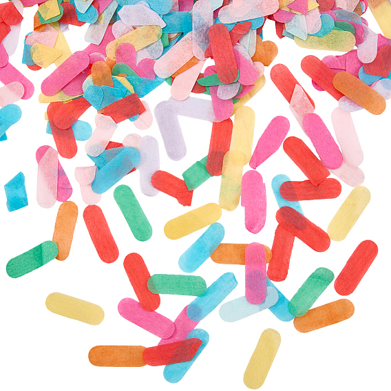 100 г бумажное конфетти на столе, для праздничных украшений, овальные