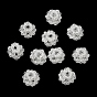 Natural Quartz Crystal Rock Crystal Woven Beads, Cluster Beads, Faceted, Round