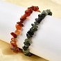 Браслеты из бисера из натуральных драгоценных камней для мужчин и женщин, самородки