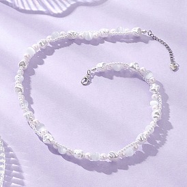 Пластиковые искусственные жемчужины с кошачьим глазом, круглые и самородные бусины для женщин, белые