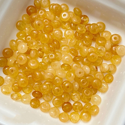 Шарики нефрита природного топаза, рондель