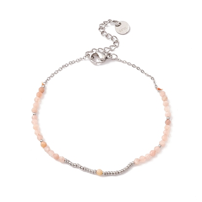Bracelet rond en perles de verre pour femme