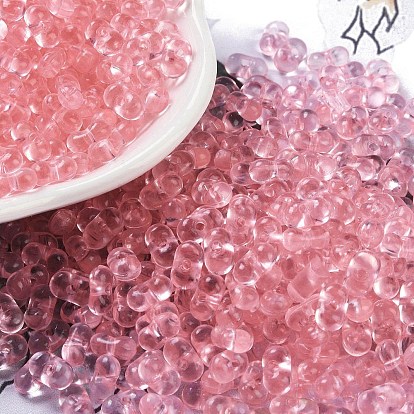 Прозрачные акриловые бусины, арахис