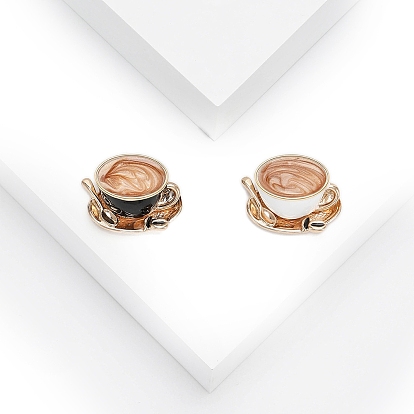 Кофейные эмалевые булавки, броши из сплава для одежды рюкзака