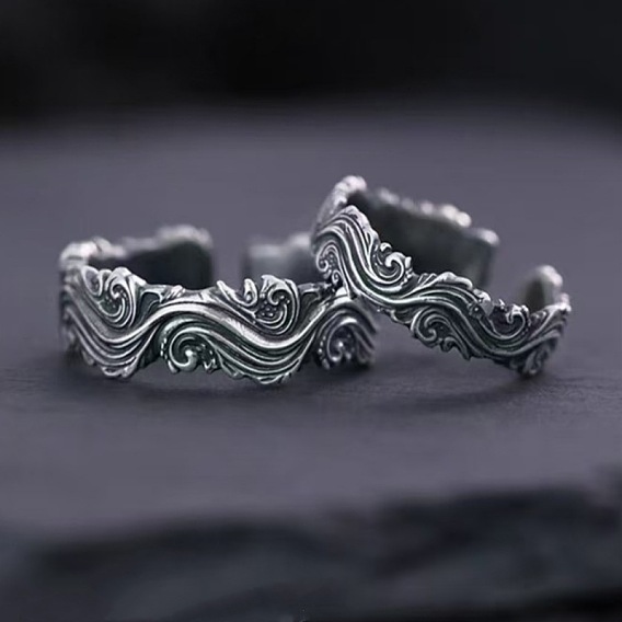 Латунные кольца-манжеты в форме растений