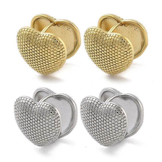 Серьги из 304 нержавеющей стали, сердце