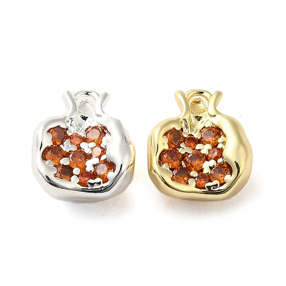 Латунные микро проложить кубического циркония подвески, без кадмия, без никеля и без свинца, гранат