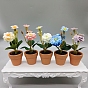 Миниатюрная ваза для цветочных горшков микропейзаж кукольный домик аксессуары, притворяясь опорными украшениями