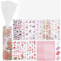 DIY Keychain Making Kit, Including Iron Split Key Rings, Acrylic Bookmarks, Plastic Picture Stickers, 304 Stainless Steel Jump Rings, Polyester Ribbon, Plastic Yin-Yang Resealable Bags