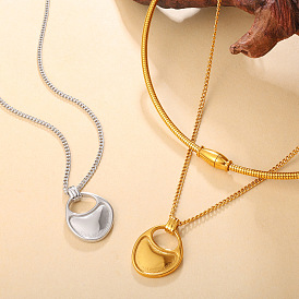 304 Stainless Steel Handbag Pendant Necklaces for Women