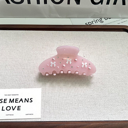 Заколки-клочья из ацетата целлюлозы с бантом, аксессуары для волос для женщин и девочек