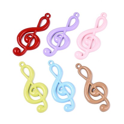 Спрей окрашены сплава большие кулоны, музыкальная нота, без кадмия, без никеля и без свинца