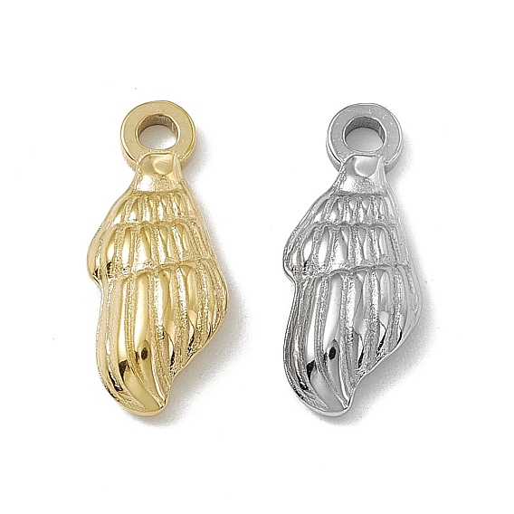 201 Stainless Steel Pendants, Conch Charm