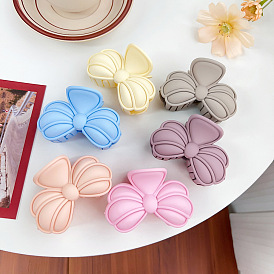 Candy Color Bowknot Plastic Claw Hair Clips, Hair Accessories for Women & Girls