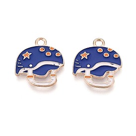 Подвески из сплава и эмали, подвески для шляп/бейсбольных шлемов, золотые