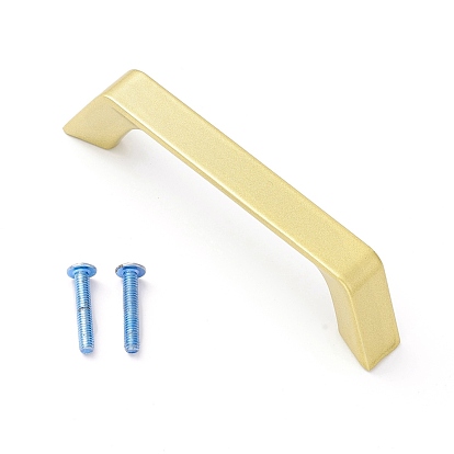Zinc Alloy Rectangle Bar Cabinet Door Knobs, Kitchen Drawer Pulls Cabinet Handles, with Iron Screws