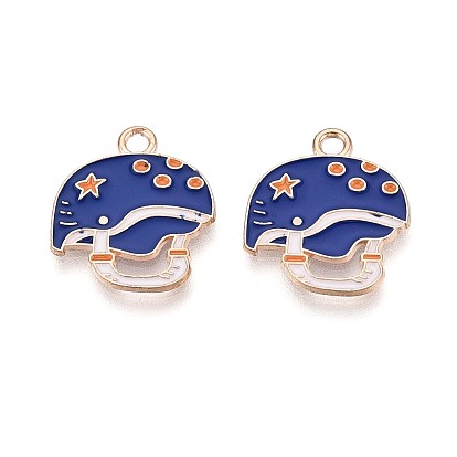 Подвески из сплава и эмали, подвески для шляп/бейсбольных шлемов, золотые