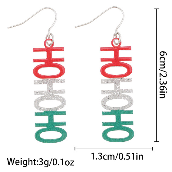Рождественские серьги-подвески из сплава, эмали, стразов, акрила и пластика с жемчугом.