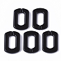 Opaque Acrylic Linking Rings, Quick Link Connectors, for Cross Chains Making, Rectangle
