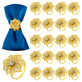 60шт. кольца для салфеток в виде цветов, полые держатели для салфеток, пряжки для колец для салфеток, для ежедневных посетителей ресторана